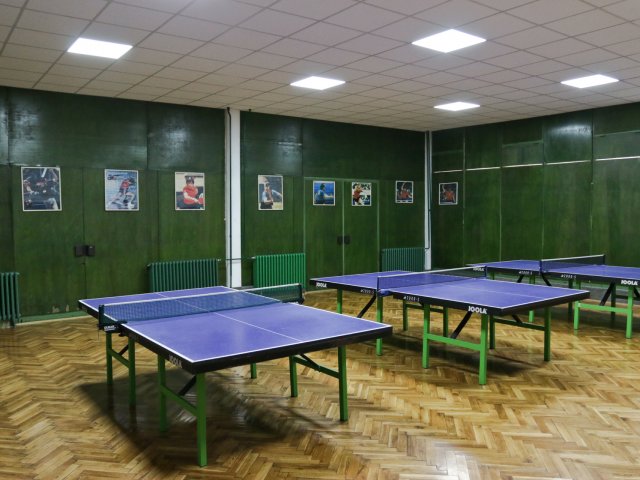 Zatvoreni sadržaji - STONOTENISKA SALA / SPACE FOR TABLE TENNIS